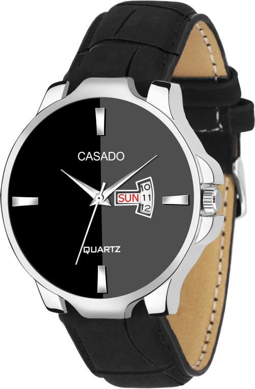 Casado Analog Black Dial Black Strap Watch For Men (Csd-368-Black-Blk-Dd)
