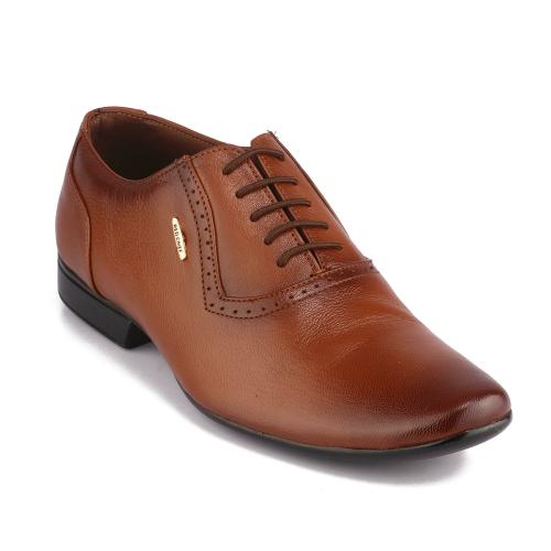 Red Chief Black Leather Formal Shoes for Men