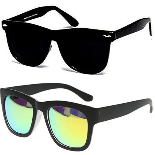 Younky Combo of Stylish Wayfarer Sunglasses for Men And Women |SPP022-606|Green| - with Box