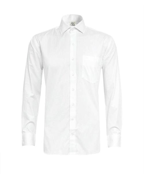 The Stiff Collar Men White Cotton Shirts