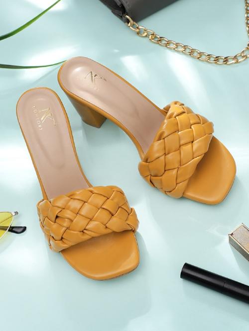 NK Comfort Yellow Heels JioMart