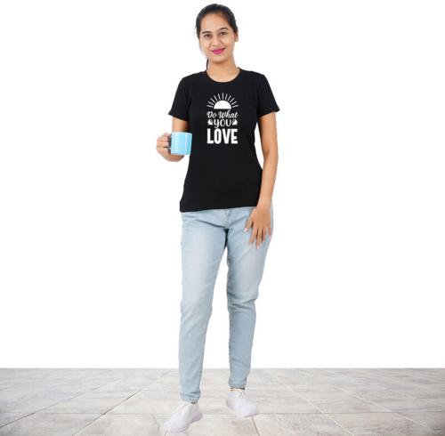 Vintage Dreams Vear Women Printed Pure Cotton Pack Of 1 T-Shirt