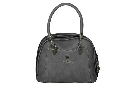 LADY QUEEN Grey PU Leather Women Handbag (LQ-0009T)