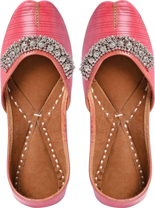 Royal Khwaab Women Womens Punjabi Jutti Baby Pink