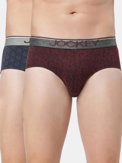 jockey Men Assorted All Over Print Cotton Briefs