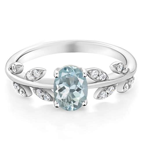 Buy ANAKHA 925 Sterling Silver Aquamarine Ring Online at Best Prices in India JioMart