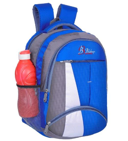 Blubags Polyester 36L Fashion School Bag | College Bag | Travel Backpack For Boys & Men (Blue)