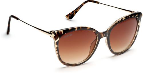 SunVoir UV Protection Cat Eye Full Frame Brown Sunglasses (Women) - 54