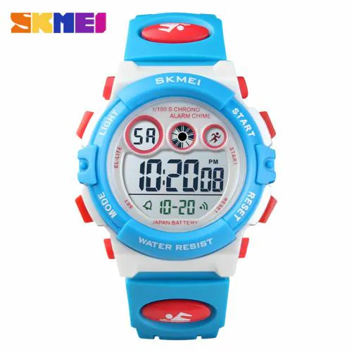 SKMEI Kids Sports Watch, Multi Function Digital Kids Watches Waterproof LED Light Wristwatches for Boys Girls, Digital-1451