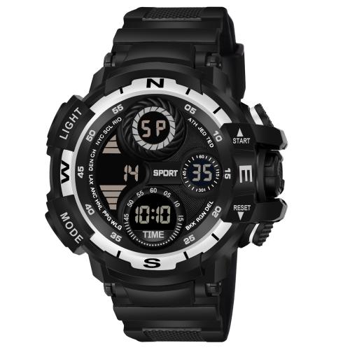 Wagari Digital Sports Watch: Chronograph, Dual Time, Alarm, Stopwatch, Water-Resistant, Shock-Resistant, Back Light Display- The Perfect Watch for Men and Boys