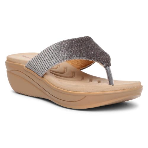 Footsoul Women's Paulina Flats (Grey) (FSL-477-4)