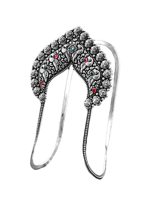 Kairangi by Yellow Chimes Silver Brass Bajubandh Armlets For Women And Girls