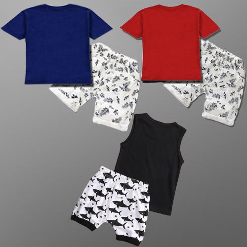 Lofn Stylish Printed Boys & Girls Kids Clothing Sets Pack Of 3 - (6-12 Months)