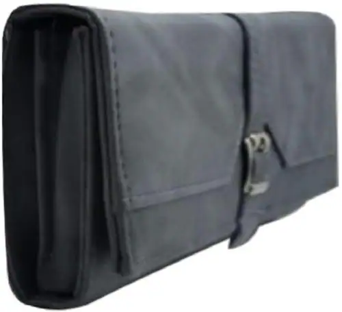 Bulli Women Wallet Grey Faux Leather Casual Clutch For Women