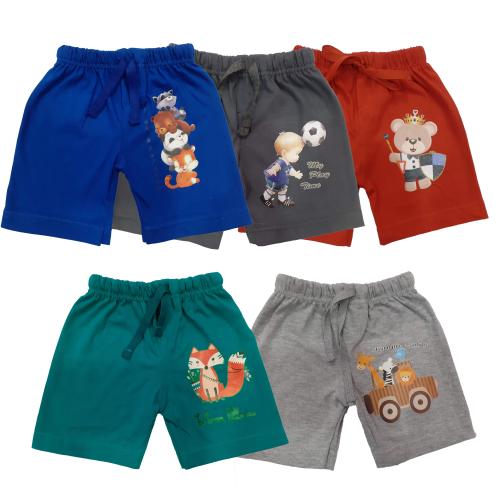 TotzTouch Baby Boy's Regular Shorts (Pack of 5) 3-4 Years