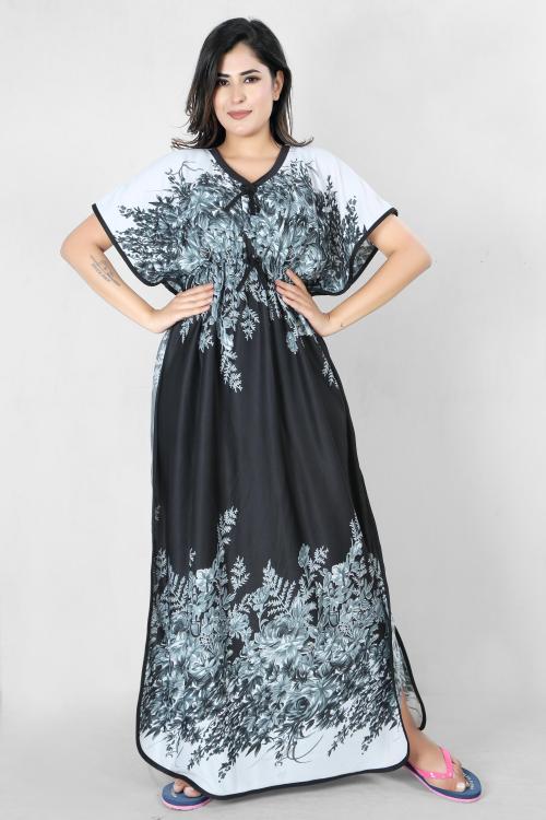swangiya printed kaftan nighty