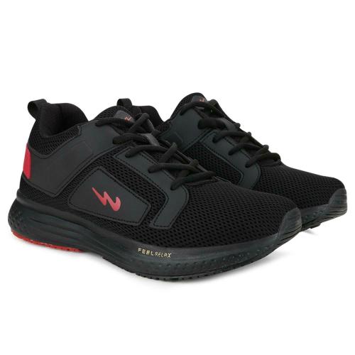 Campus ALBERT Black Men's Running Shoes