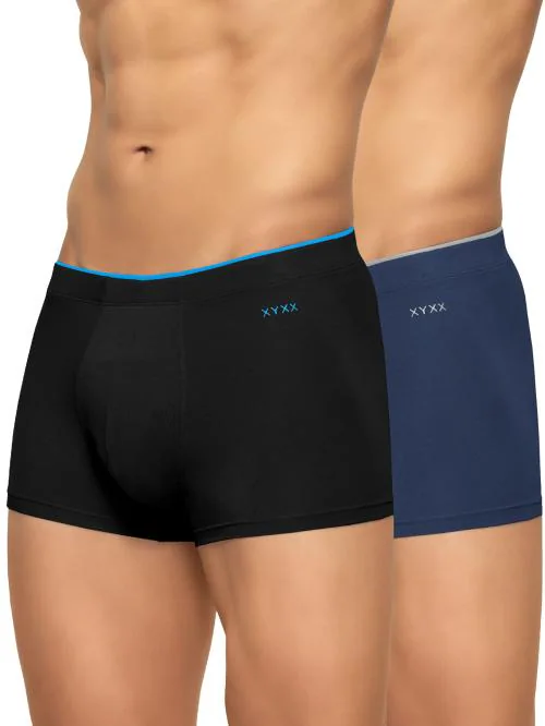 XYXX Pack of 2 Intellisoft Micro Modal Uno Men Trunks