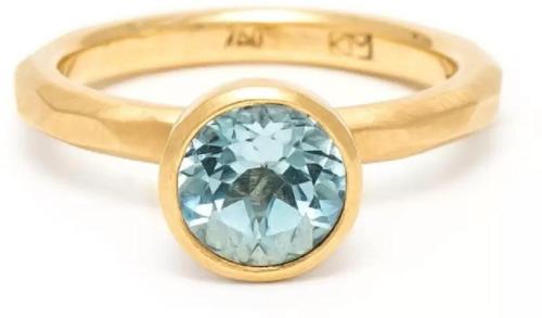 Chopra Gems & Jewellery Brass Aquamarine Ring (Men and Women) - Free Size