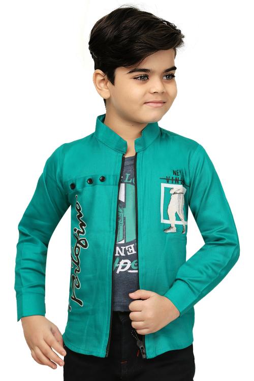 Buy FASHION GRAB BOYS JACKET WITH SHIRT Online at Best Prices in India