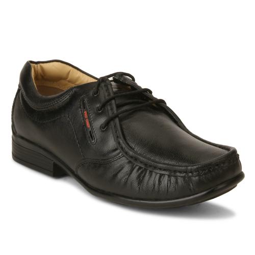 Red Chief Black Leather Formal Shoes for Men