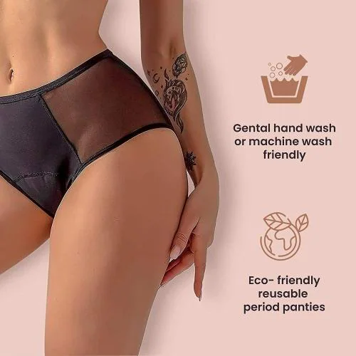 Azah Period Panties for Women - Size XX-Large | Leak Proof Protection for Periods | Breathable Panties for All Day & Night Comfort | Reusable and odour-free period panties