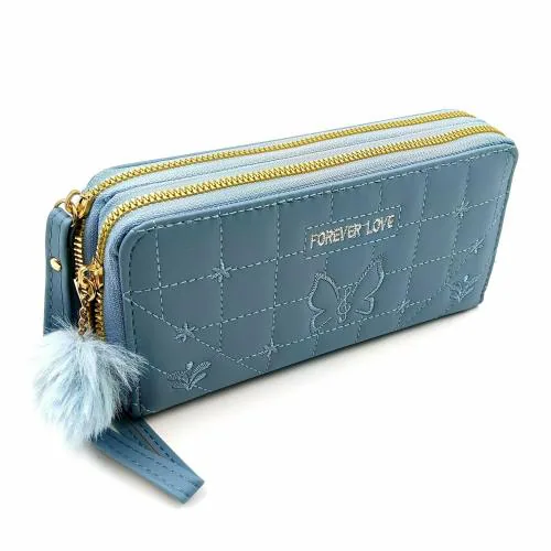 PRP Collection Clutch for Women | Compact Stylish Girls Hand Purse | Ladies Designer Accessories Wallet BLUE