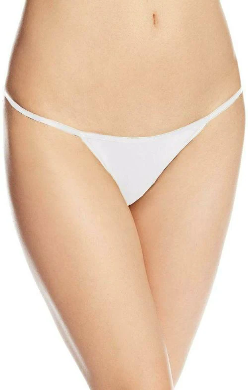 Buy THE BLAZZE White Cotton Blend Women Thong Panty (S) Online at