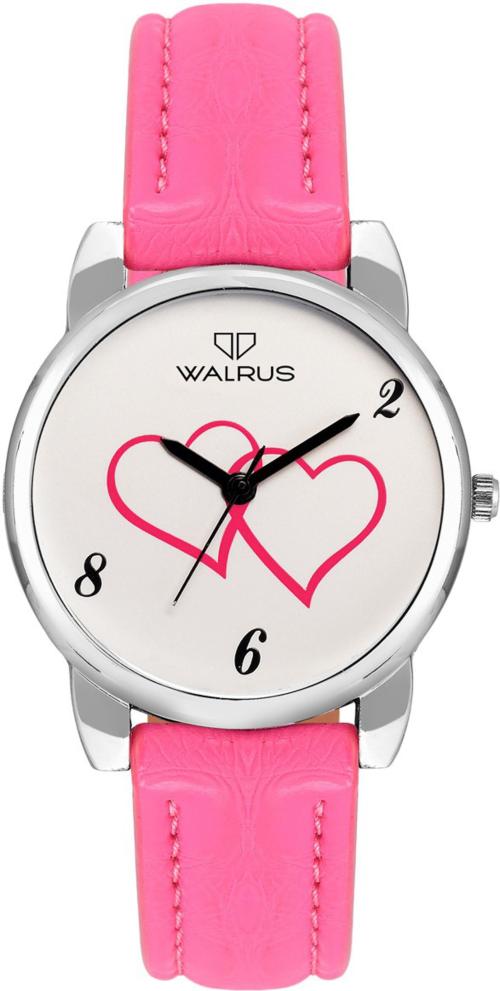 Walrus Analog Pink Dial Pink Strap Watch For Women