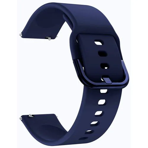 Adamo 20MM Silicone Strap Compatible with Amazfit GTS2 Mini, Amazfit Bip/Bip U/Pro/Lite, BipS, Amazfit GTS/2/2e, Amazfit GTR Galaxy Watch Active 2 Compatible All 20/22MM Watches(Navy Blue)N12BIF05