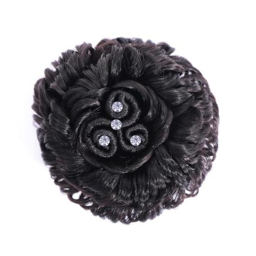 Buy Navmav Black Synthetic Bridal Hair Bun Extension Artificial Juda