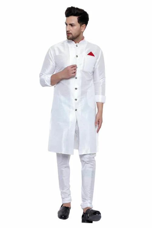 VORLIX Men's Silk Sherwani Set