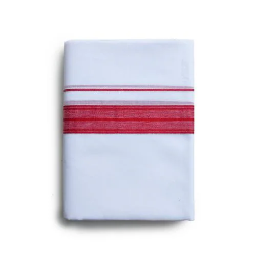 VT | Men's 100% Cotton Dhoti 3.80 Mtr Dhoti - Red