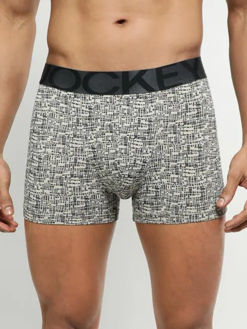 Jockey Men's String Base Printed Printed Nylon Trunks