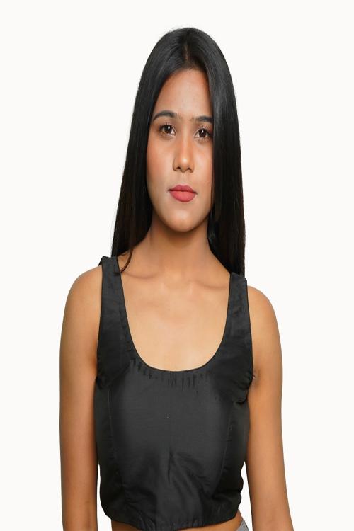 Women Round Neck Sleeveless Blouse