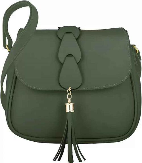 Women's & Girls' Sling Bag (Green)