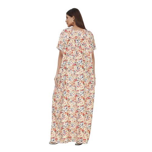 DAINTIER Women's Maxi Night Gown Rayon Cotton Nightwear Nighty Cover Up Maxi Dresses Lougewear