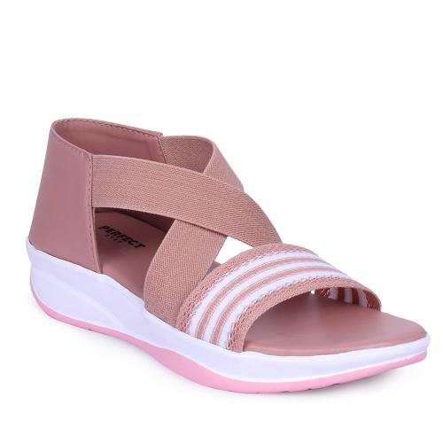 perfect step Flotter Women's Synthetic Floater Sandals (Pink)