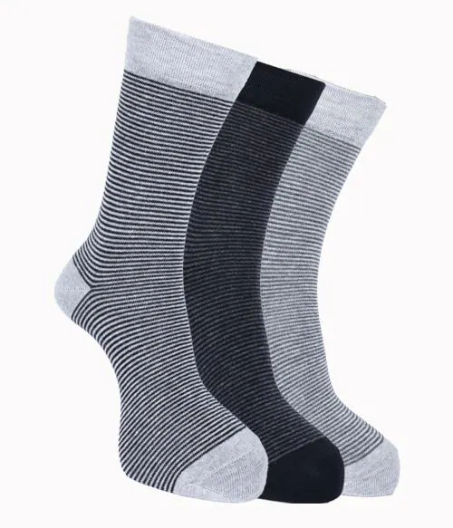 Force NXT BY Dollar Full Length Cotton Comfort Socks for Men, Compact Cotton Stretch Crew/Mid Calf Length Socks (Free Size Pack of 3)