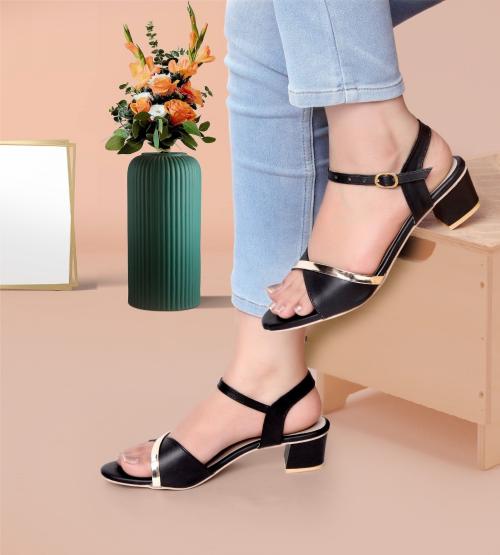 trendy block heel sandals
