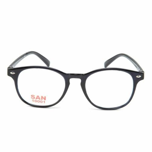 SAN EYEWEAR Blue Cut Computer Glasses for Eye Protection | Zero Power, Anti Glare & Blue Light Filter Glasses | UV-Protection Specs for Men & Women, (Black)