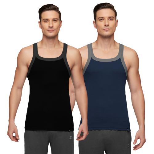 XYXX Pack of 2 Super Combed Cotton Pace Men Vests