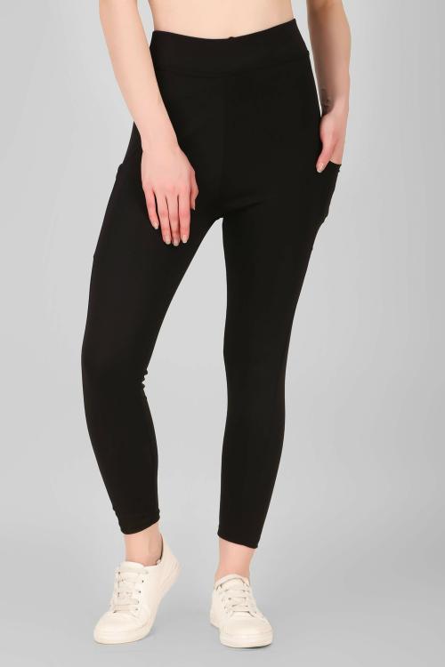 Designer Women Black Solid Lycra Blend Tights (26) l Hose l Leggings l Leotard l Nylons l Stockings l Pantyhose l Hosiery