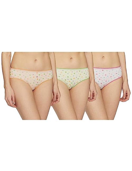 Softline Multicolor Printed 100% Cotton Bikini Panty