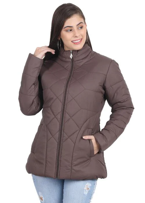 Buy Xohy Nylon Jackets |Women Jacket |Casual Jacket Stand Collar Zipper ...
