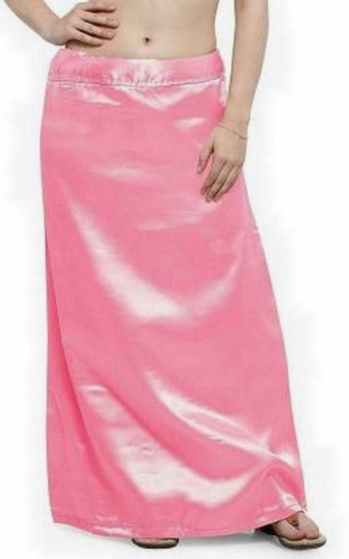 Kavya Designer Women Multicolor Pure Satin Saree Petticoat