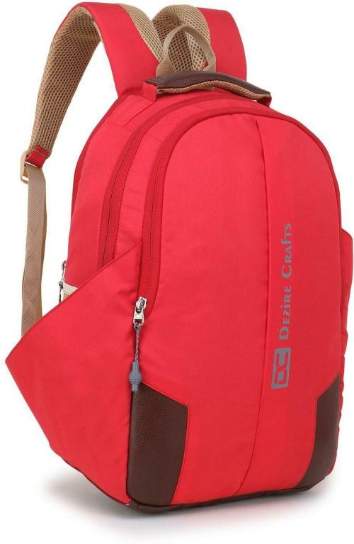 Dezire Crafts Red Laptop Bags 28 L DC MEN BAGS 412