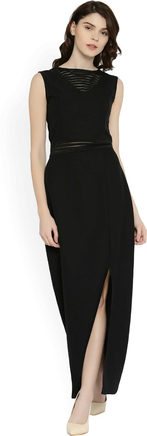 Rare Women Black Solid Dress