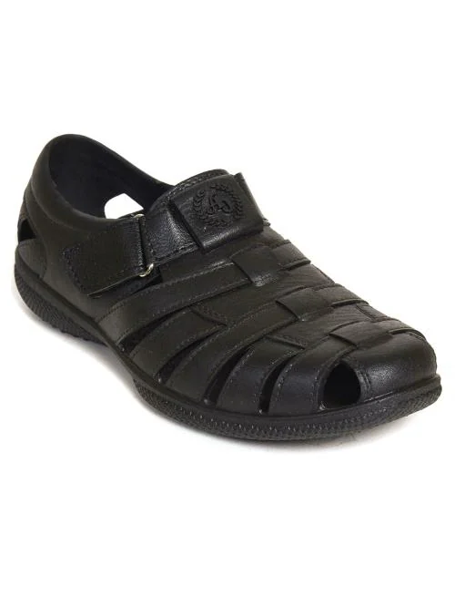 Buy Ajanta Shoes Mens Sandals Black Online at Best Prices in India ...