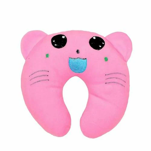 Little Boo New Born Baby Soft Neck Supporting Pillow for Head Shaping Baby (0-12 Month) Valvet, Pack of 1